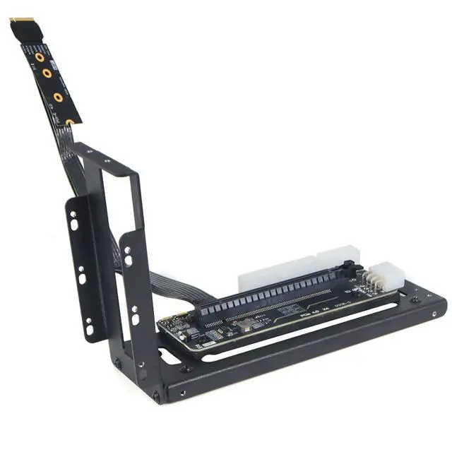 Alt view image 3 of 7 - R43SG GEN4 M.2 M-Key to PCIE X16 4.0 External Graphics Card Stand Bracket Compatible with NVME SSD NUC Host Expansion Card Graphics Dock (50cm)