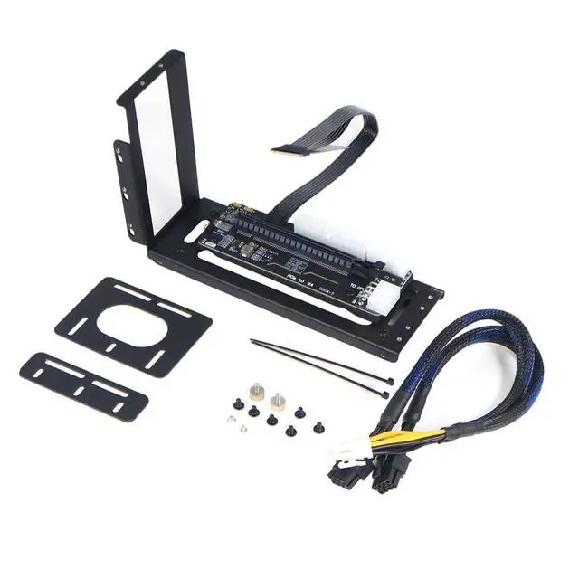 Alt view image 4 of 7 - R43SG GEN4 M.2 M-Key to PCIE X16 4.0 External Graphics Card Stand Bracket Compatible with NVME SSD NUC Host Expansion Card Graphics Dock (50cm)