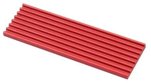 Alt view image 5 of 7 - 2/4/15pcs M.2 Solid State Hard Disk Heat Sink Aluminum for NGFF NVME PCIE 2280 SSD Solid State Drive (15pcs-Red)
