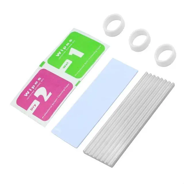 Alt view image 6 of 6 - 2/4/15pcs M.2 Solid State Hard Disk Heat Sink Aluminum for NGFF NVME PCIE 2280 SSD Solid State Drive (4pcs-Silver)