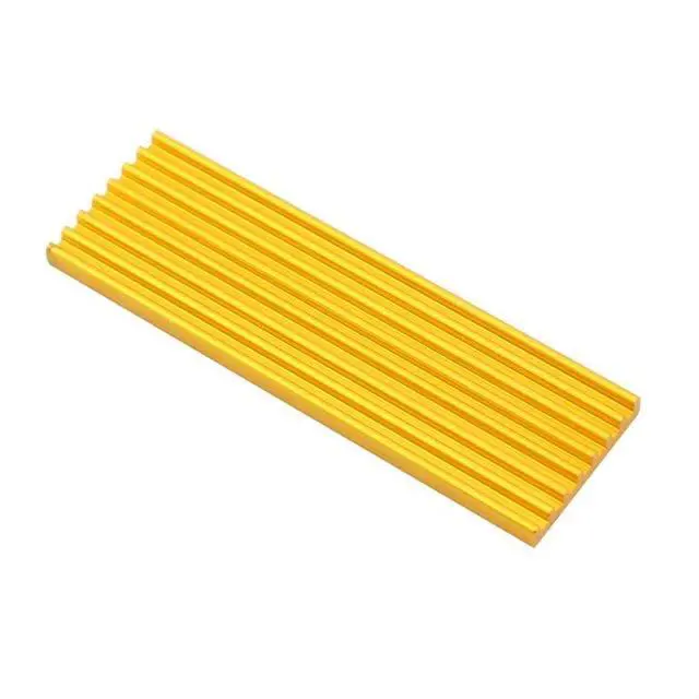 Alt view image 2 of 6 - 2/4/15pcs M.2 Solid State Hard Disk Heat Sink Aluminum for NGFF NVME PCIE 2280 SSD Solid State Drive (4pcs-Gold)