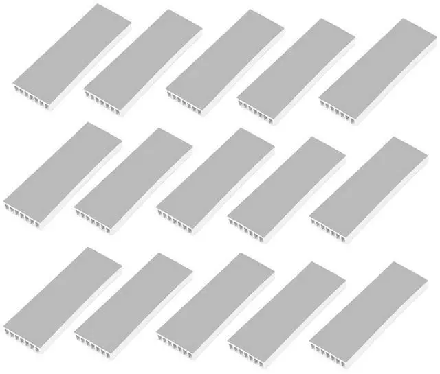 Alt view image 5 of 6 - M.2 Solid State Hard Disk Heat Sink Aluminum 6mm for NGFF NVME PCIE 2280 SSD Solid State Drive (15pcs-Silver)