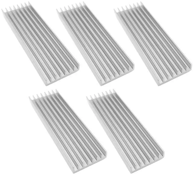 Main image of M.2 Solid State Hard Disk Heat Sink Aluminum 6mm for NGFF NVME PCIE 2280 SSD Solid State Drive (5pcs-Silver)