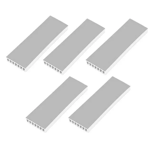 Alt view image 5 of 6 - M.2 Solid State Hard Disk Heat Sink Aluminum 6mm for NGFF NVME PCIE 2280 SSD Solid State Drive (5pcs-Silver)