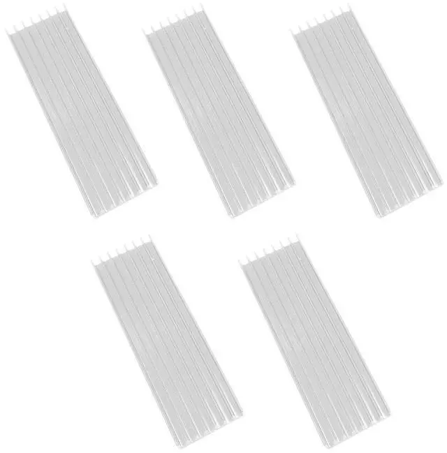 Alt view image 6 of 6 - M.2 Solid State Hard Disk Heat Sink Aluminum 6mm for NGFF NVME PCIE 2280 SSD Solid State Drive (5pcs-Silver)