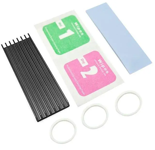 Main image of M.2 Solid State Hard Disk Heat Sink Aluminum 6mm for NGFF NVME PCIE 2280 SSD Solid State Drive (1pc-Black)