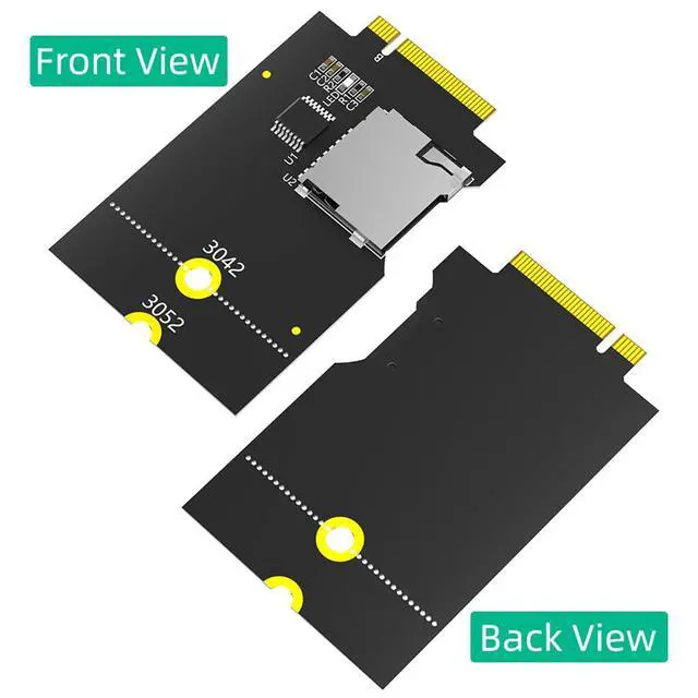 Alt view image 5 of 7 - NGFF Key B to Micro SD Adapter Card Support TF SDHC SDXC USB Bus for PC Laptop Embedded Computer