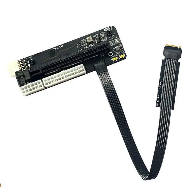 Alt view image 6 of 7 - R43SG GEN4 M.2 M-Key to PCIE X16 4.0 External Graphics Card Stand Bracket Compatible with NVME SSD NUC Host Expansion Card Graphics Dock (30cm)