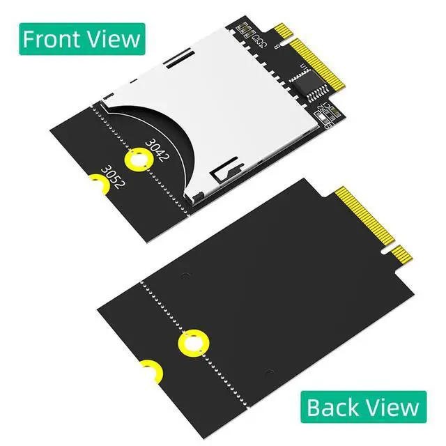 Alt view image 5 of 7 - NGFF Key B to SD Adapter Card Support WAN 3042 3052 USB Bus SD Card for PC Laptop Embedded Computers