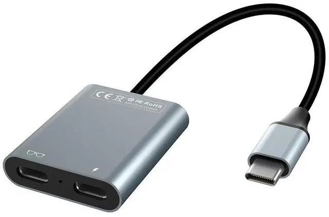 Main image of AR Glasses Docking Station USB-C to USB-C PD100W+Data Transfer HUB Live 2-in-1 Expansion HC443