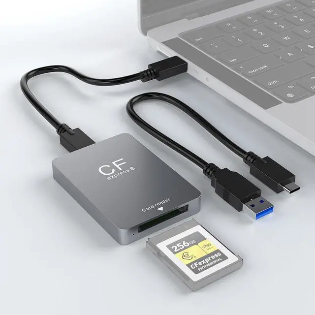 Alt view image 5 of 7 - CR350 CFexpress Type B Camera Card Reader 10Gbps High Speed USB 3.2 Gen2 Memory Card Adapter USB-C
