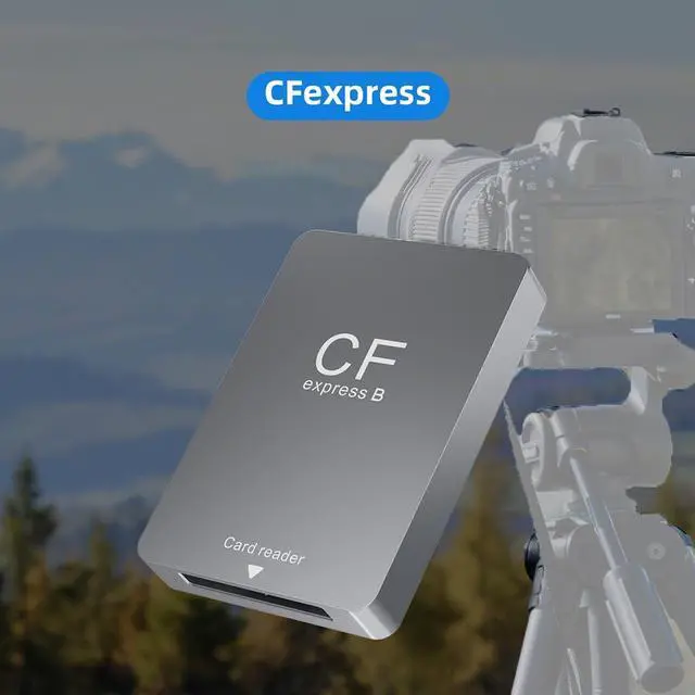 Alt view image 4 of 7 - CR350 CFexpress Type B Camera Card Reader 10Gbps High Speed USB 3.2 Gen2 Memory Card Adapter USB-C