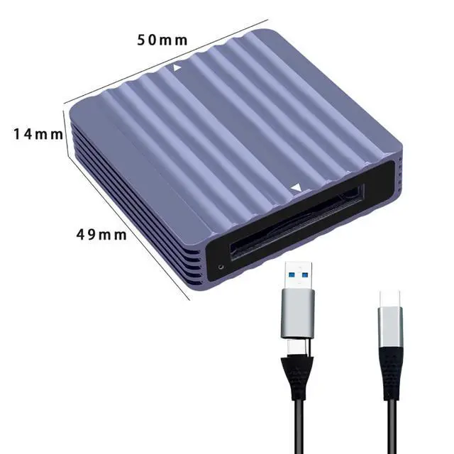 Alt view image 2 of 5 - CFEXPRESS CFE Card Reader 10Gbps USB3.2 Gen2 High-Speed USB-C CF Memory Card Adapter (for CFE B)