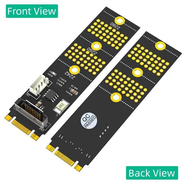 Alt view image 6 of 7 - M.2 NGFF Key B+M/B to SATA 2.5inch Adapter 1.5A/5V Support M.2 Key B 2242 2260 2280 Card (1Piece)