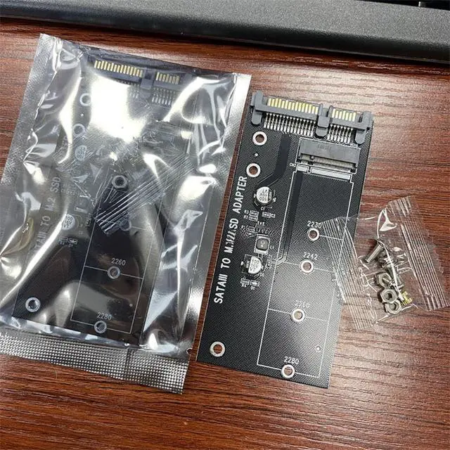 Alt view image 6 of 6 - M.2 SSD to SATA3.0 Adapter Card NGFF to SATA Serial Port Board for M.2 NGFF 2230 2242 2260 2280mm SSD (1Piece)