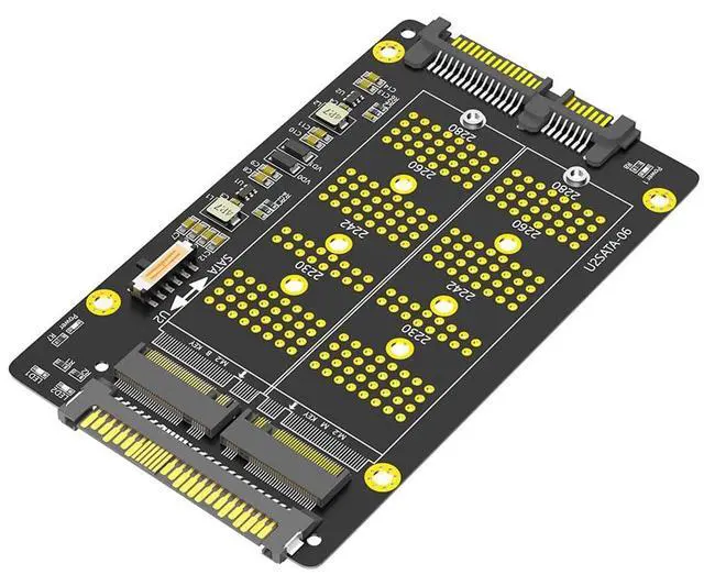 Main image of 2 in 1 Key M Key B to U2-SATA Adater M.2(NGFF) NVME PCI-E to U.2 SFF-8639 and M.2(NGFF) SATA to SATA Adapter
