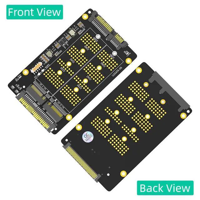 Alt view image 6 of 7 - 2 in 1 Key M Key B to U2-SATA Adater M.2(NGFF) NVME PCI-E to U.2 SFF-8639 and M.2(NGFF) SATA to SATA Adapter