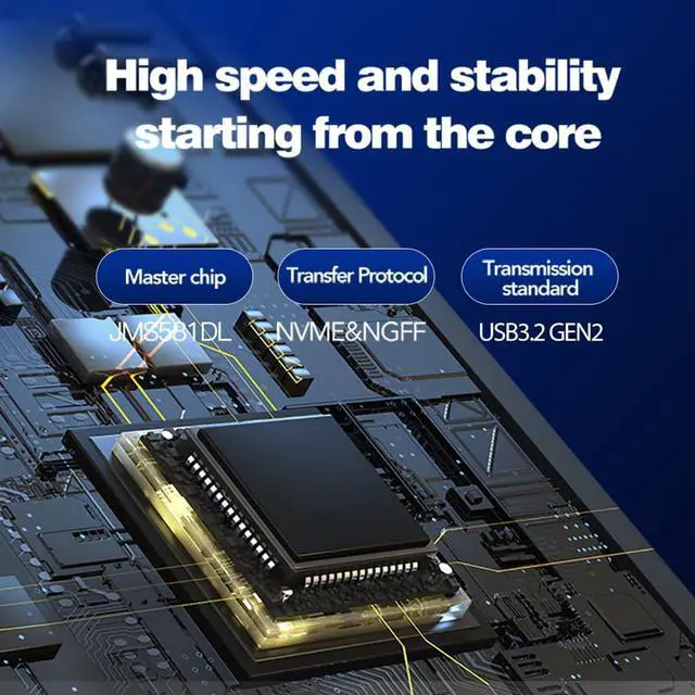 Alt view image 5 of 7 - M.2 SSD Enclosure NGFF/NVM E Dual Protocol USB-C?Expansion Card for Laptop USB Hub (MC-501)