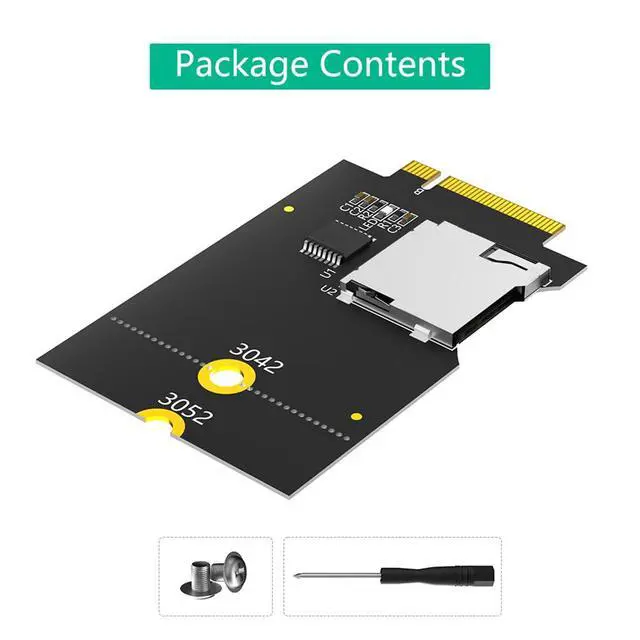 Alt view image 7 of 7 - NGFF Key B to Micro SD Adapter Card Support TF SDHC SDXC USB Bus for PC Laptop Embedded Computer