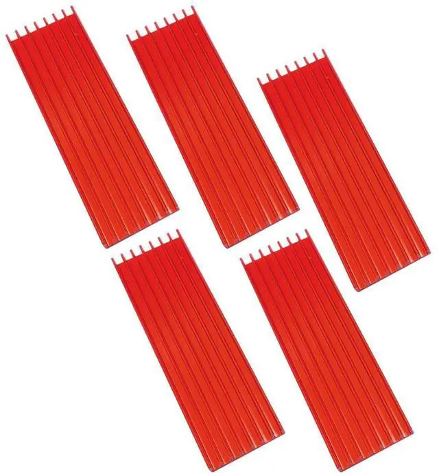 Main image of M.2 Solid State Hard Disk Heat Sink Aluminum 6mm for NGFF NVME PCIE 2280 SSD Solid State Drive (5pcs-Red)
