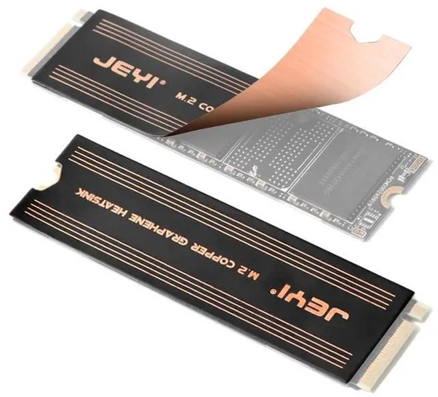 Main image of M.2 2280 SSD Heat Sink Dual-Layer Graphene and Copper Design Cooler Radiator for Laptop PC NVMe NGFF 2280 Solid State Drives (2Pair)