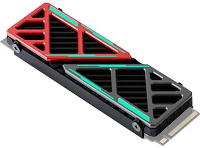 Main image of M.2 2280 SSD Heatsink Cooler Aluminum Alloy Heat Sink Plate with Adjustable Screw Holes Temperature Drop 5°C30°C (Red)