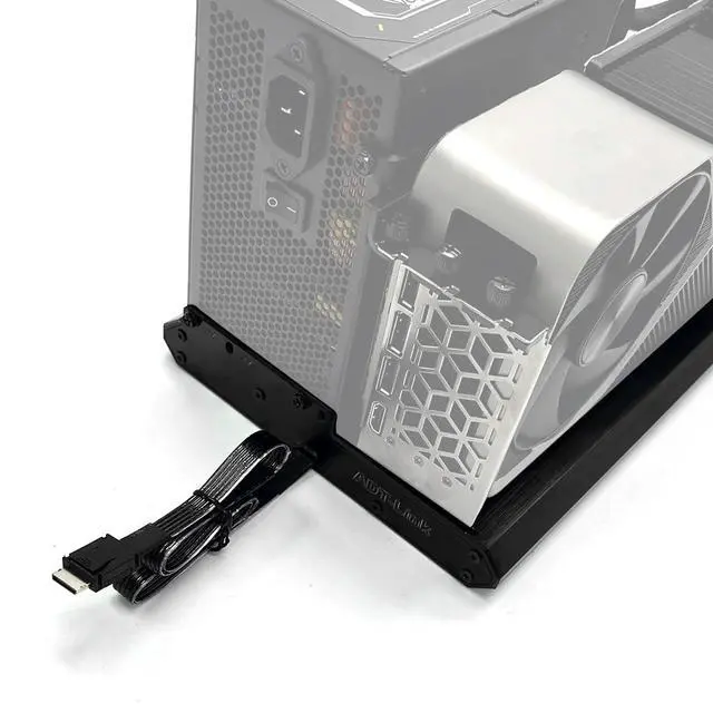 Alt view image 7 of 7 - ADT-K993H OCuLink SFF-8612 Female to PCIe5.0 x16 External Graphics Card Docking Station 128Gbps High-Speed eGPU Enclosure (K993H-BK10-50cm)