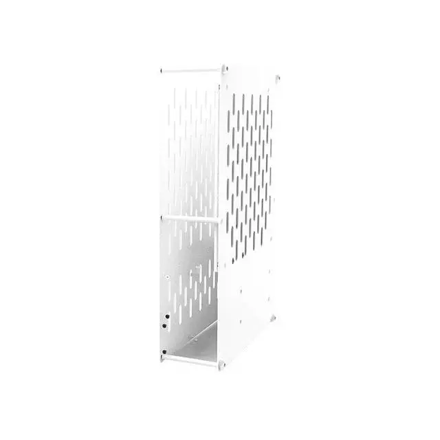Alt view image 7 of 7 - A3 Mini ITX PC Case 2.5-inch 7mm SSD External Chassis Vertical/Horizontal Design Acrylic Frame 7.28 * 2.30 * 10.79in for Office/Gaming (White)