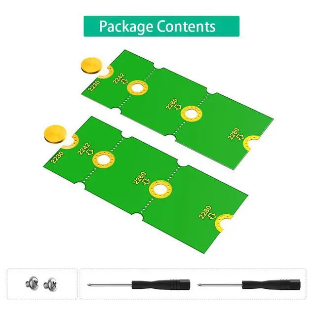 Alt view image 6 of 7 - M2 NGFF 2230 to 2280 Extension Card Transfer 2230, 2242, 2260, 2280 SSD Compatible with M2 NVME NGFF M.2 U.2 M3 SSD Long Size Change (5Pairs)