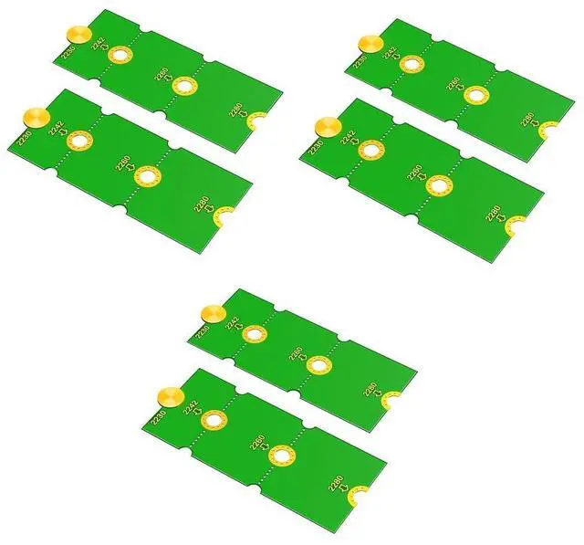 Main image of M2 NGFF 2230 to 2280 Extension Card Transfer 2230, 2242, 2260, 2280 SSD Compatible with M2 NVME NGFF M.2 U.2 M3 SSD Long Size Change (3Pairs)