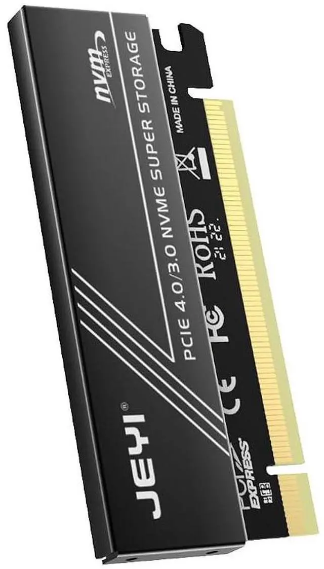 Main image of JY-BlackDP M.2 NVMe-Compatible to PCIe4.0 3.0 x4 x8 x16 64Gbps Expansion Card for 2230 2242 2260 2280 SSD