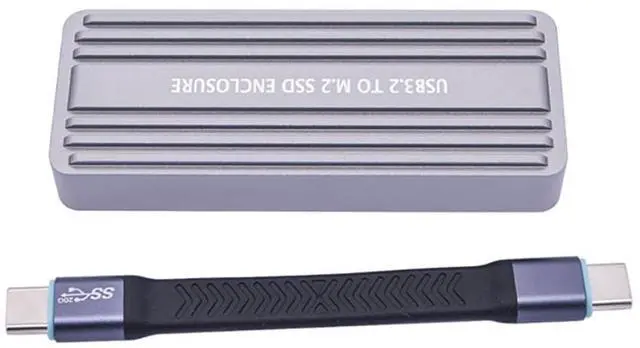 Main image of 4TB M.2 NGFF+NVME to USB3.2 Hard Disk Enclosure 20Gbps Gen2*2 with USB-C Interface Compatible with NGFF NVME Dual Protocol SSD (to 2242)
