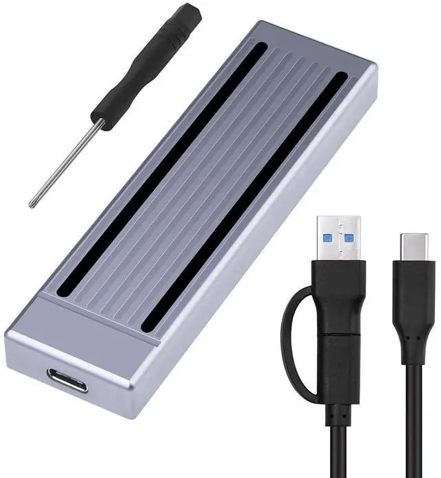 Main image of M.2 SSD Enclosure RGB Cool Light Compatible with M.2 NVME / NGFF 2230 2242 2260 2280 SSD (Compatible with NVMe)