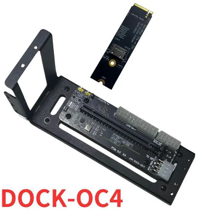 Alt view image 2 of 7 - M.2 M-Key to PCIE 4.0X4 External Graphics Card Stand Bracket Compatible with Oculink/M.2 NVMe Laptop eGPU?GDP Handhelds (Dock-OC4)