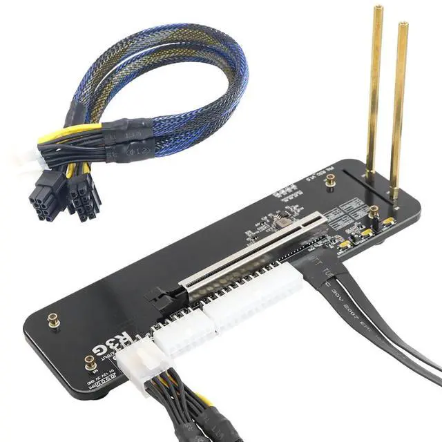 Alt view image 3 of 7 - M.2 Key M NVMe External Graphics Card Stand Bracket 32Gbs PCIe3.0x4 R43SG Docking Station for ITX STX NUC VEGA64 GTX1080ti (R43SG 50cm)