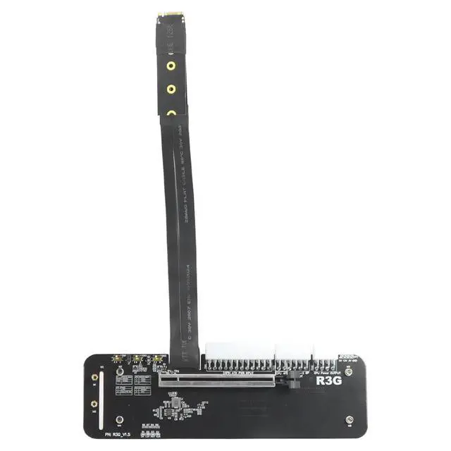 Alt view image 6 of 7 - M.2 Key M NVMe External Graphics Card Stand Bracket 32Gbs PCIe3.0x4 R43SG Docking Station for ITX STX NUC VEGA64 GTX1080ti (R43SG 50cm)