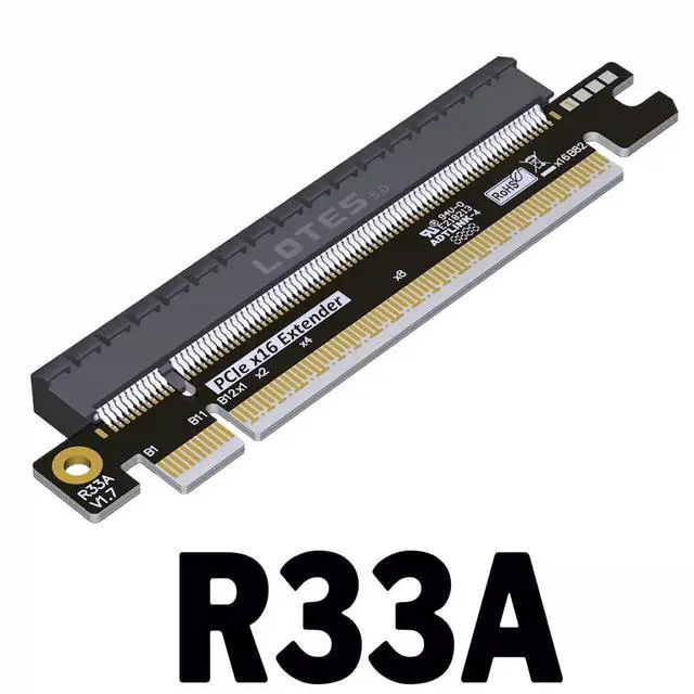 Alt view image 2 of 5 - ADT-3A PCIe 5.0 x16 Height-Increasing Test Card for Motherboard Slot Protection Around 19mm Extension (R33A)