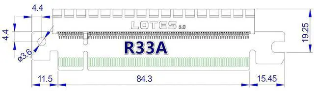Alt view image 3 of 5 - ADT-3A PCIe 5.0 x16 Height-Increasing Test Card for Motherboard Slot Protection Around 19mm Extension (R33A-FG)