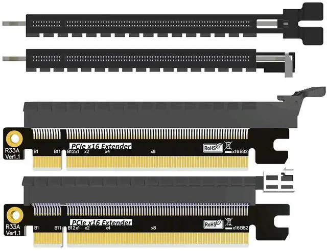 Alt view image 5 of 5 - ADT-3A PCIe 5.0 x16 Height-Increasing Test Card for Motherboard Slot Protection Around 19mm Extension (R33A-FG)