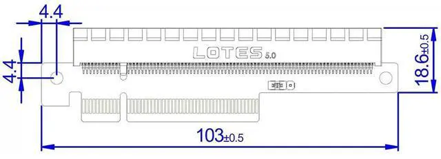 Alt view image 3 of 4 - ADT-3A PCIe 5.0 x16 Height-Increasing Test Card for Motherboard Slot Protection Around 19mm Extension (R83A-FG)