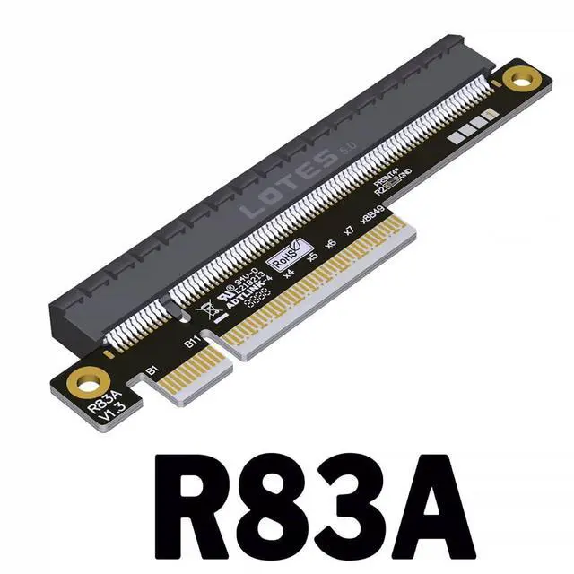 Alt view image 2 of 7 - ADT-3A PCIe 5.0 x16 Height-Increasing Test Card for Motherboard Slot Protection Around 19mm Extension (R83A)