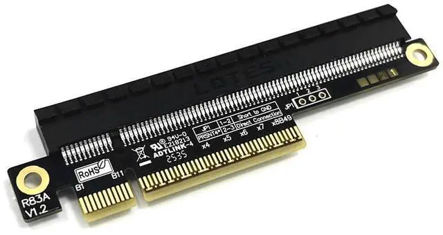 Alt view image 7 of 7 - ADT-3A PCIe 5.0 x16 Height-Increasing Test Card for Motherboard Slot Protection Around 19mm Extension (R83A)