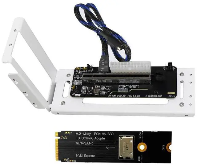 Main image of PCIe 5.0 X16 to Oculink 4i GPU Expansion Dock 128G GEN4 High Speed Direct-Connect Dock-OC7 Kit Compatible with M.2 NVMe Docking Station GDP Laptop (DOCK-OC7W,+ Card TKM1)