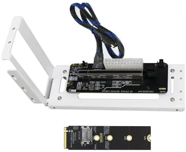 Main image of PCIe 5.0 X16 to Oculink 4i GPU Expansion Dock 128G GEN4 High Speed Direct-Connect Dock-OC7 Kit Compatible with M.2 NVMe Docking Station GDP Laptop (DOCK-OC7W,+ Card TKM8)