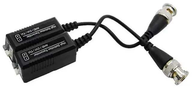 Main image of BNC to Balun-Compatible Passive Twisted Pair Video Transmitter 0-300m Transmission Distance Compatible with AHD/CVI/TVI/CVBS (Video Transfer)