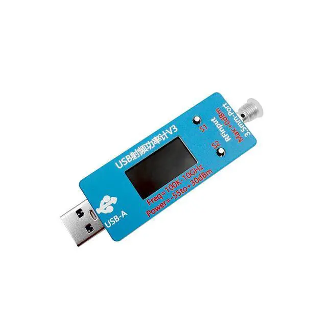 Alt view image 6 of 7 - USB RF 5V Power Meter 100K to 10GHz, -55 to +30dBm with 0.96-inch TFT Display for PC Configure, V3.0 Version (Power Meter+Attenuator+Antenna)