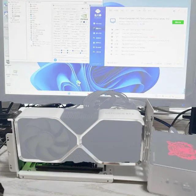 Alt view image 6 of 7 - M.2 M-Key to PCIE 4.0X4 SFF 8611 External Graphics Card Stand Bracket Compatible with Oculink/M.2 NVMe Laptop eGPU GDP NUC (Dock-OC5)