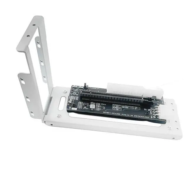 Alt view image 3 of 7 - M.2 M-Key to PCIE 4.0X4 SFF 8611 External Graphics Card Stand Bracket Compatible with Oculink/M.2 NVMe Laptop eGPU GDP NUC (Dock-OC5 + Metal Case)