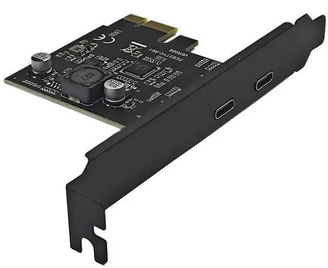 Main image of PCIe X1 to 2Port USB C Expansion Card 5Gbps SuperSpeed Reversible Connector for Desktop PC