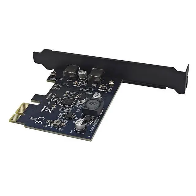 Alt view image 4 of 5 - PCIe X1 to 2Port USB C Expansion Card 5Gbps SuperSpeed Reversible Connector for Desktop PC